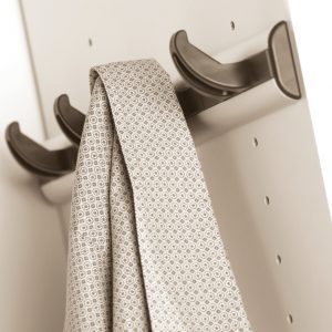 Closeup of wall hooks