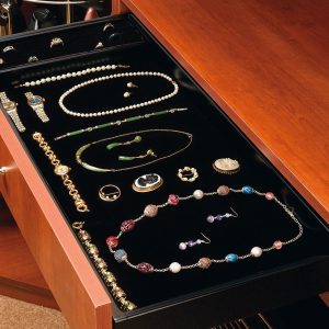 Value shelf with jewelry inside