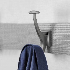 Compact Coat Hook with coat