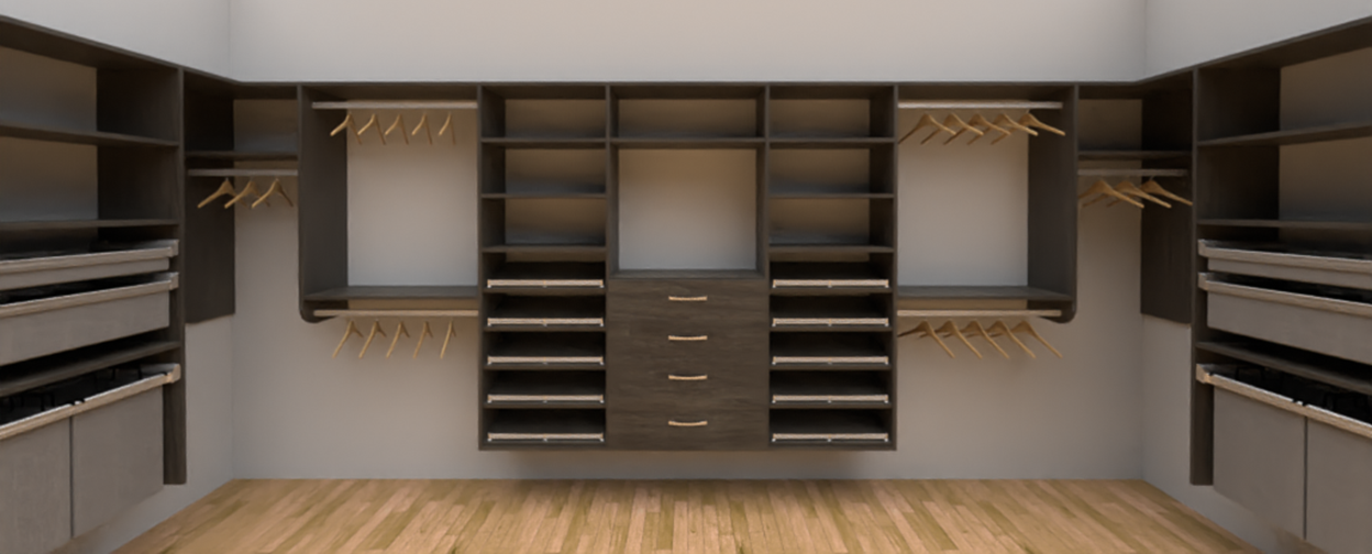 Full view of closet